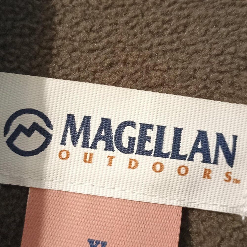 Magellan Outdoors Boone Fleece Jacket XL Brown Camo Full Zip Hunting - Picture 4 of 10